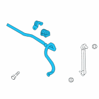 OEM 2017 Buick Encore Stabilizer Bar Diagram - 25971661