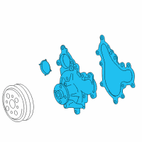 OEM 2014 Lexus GX460 Water Pump Assembly Diagram - 16100-09525