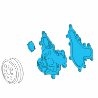 OEM 2020 Lexus GX460 Water Pump Assembly Diagram - 16100-09525