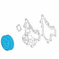 OEM 2018 Toyota Tundra Pulley Diagram - 16173-0S011