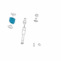 OEM 2010 Buick Lucerne Rear Spring Diagram - 25901662