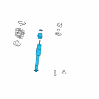 OEM 2009 Buick Lucerne Shock Absorber Diagram - 19300035