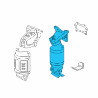 OEM 2011 Acura TSX Primary Catalytic Converter Diagram - 18190-R40-A00