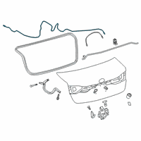 OEM 2020 Toyota Corolla Release Cable Diagram - 64607-02481