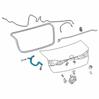 OEM 2021 Toyota Corolla Hinge Diagram - 64503-02220