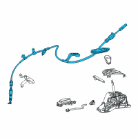 OEM 2022 Toyota Camry Shift Control Cable Diagram - 33820-06590