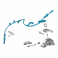 OEM 2021 Toyota Avalon Shift Control Cable Diagram - 33820-06590