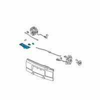 OEM 2011 Honda Element Handle Assy., Tailgate (Lower) Diagram - 74790-SCV-A01