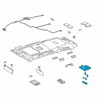 OEM 2013 Lexus LX570 Lamp Assy, Map Diagram - 81260-60A91-A0