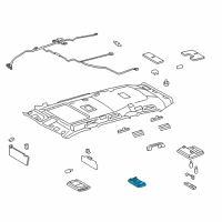 OEM 2015 Lexus LX570 Lamp Assembly, Dome Diagram - 81240-60070-B0