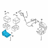 OEM 2022 Ford F-250 Super Duty Battery Tray Diagram - HC3Z-10732-A