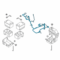 OEM 2019 Ford F-250 Super Duty Positive Cable Diagram - KC3Z-14300-AA