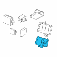 OEM Cadillac Module Diagram - 84737638