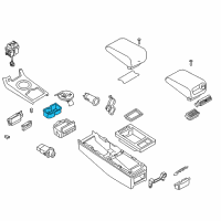 OEM 2003 Infiniti G35 Holder Assy-Cup Diagram - 969A1-AM600