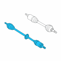 OEM Hyundai Accent Shaft Assembly-Drive, RH Diagram - 49500-1E151--SJ