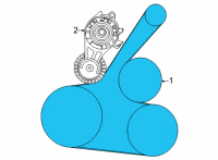 OEM 2021 Nissan Kicks Serpentine Belt Diagram - 11720-5RB0A