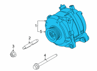 OEM 2021 Ford Bronco ALTERNATOR ASY Diagram - MB3Z-10346-B