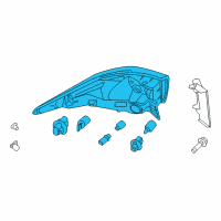 OEM 2015 Nissan Pathfinder Combination Lamp Assy-Rear, LH Diagram - 26555-3KA0A