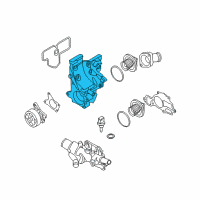 OEM 2013 Nissan Cube Thermostat Housing Diagram - 11061-1FD0B