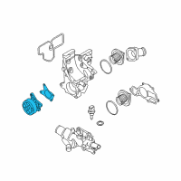 OEM Nissan Cube Pump Assembly Water Diagram - B1010-1GZ0A