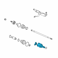 OEM 2015 Honda CR-Z Joint, Inboard Diagram - 44310-TF0-300