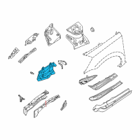 OEM 2007 Nissan Quest Cover Splash HOODR Diagram - 64838-CK010