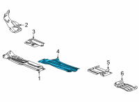 OEM 2022 GMC Sierra 2500 HD Heat Shield Diagram - 84630085