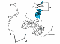 OEM BMW X6 DELIVERY UNIT, RIGHT Diagram - 16-11-8-099-670