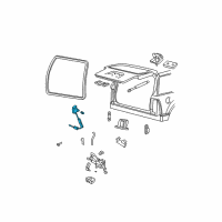 OEM 2005 Ford Explorer Glass Latch Diagram - 4L2Z-7840860-AA