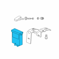 OEM 2015 Honda Odyssey Receiver Unit, Tpms Diagram - 39350-TK8-A01