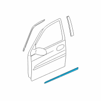 OEM Kia Sedona Protector-Front Door, LH Diagram - 0K53A506L1XX