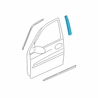 OEM 2003 Kia Sedona Tape-Door NO2 RH Diagram - 0K55258982