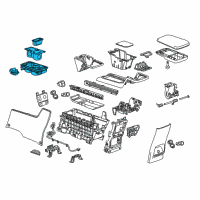 OEM Chevrolet Cup Holder Diagram - 20988282