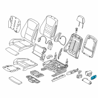 OEM 2015 BMW 335i Switch, Seat Adjustment, Memory, Driver Diagram - 61-31-9-359-831