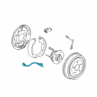 OEM 2003 Saturn Vue Rear Speed Sensor Diagram - 22703077