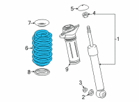 OEM 2021 Toyota Camry Coil Spring Diagram - 48231-06B30