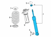 OEM 2021 Toyota Avalon Strut Diagram - 48530-8Z135