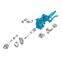 OEM 2017 Cadillac CTS Steering Column Diagram - 85118028
