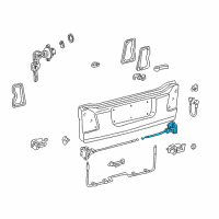 OEM 2003 Toyota Land Cruiser Lock Assembly Diagram - 69380-60040