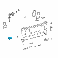 OEM 1999 Toyota Land Cruiser Hinge Diagram - 66120-60010