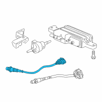 OEM 2009 Pontiac G8 Sensor Asm-Oxygen (Position 1) Diagram - 92068775