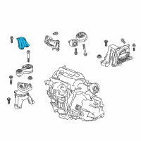 OEM 2018 Honda Accord Stay, Torque Rod (Upper) Diagram - 50885-TVA-A00