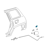 OEM 1995 Toyota Camry Latch Diagram - 77037-06010