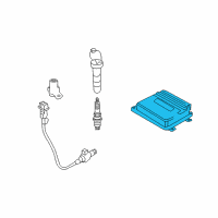 OEM 2008 Hyundai Sonata Computer Brain Engine Control Module Diagram - 39100-2G330