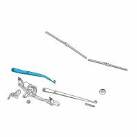 OEM 2018 BMW 640i Gran Coupe Left Wiper Arm Diagram - 61-61-7-314-524