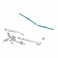 OEM 2019 BMW M6 Gran Coupe SET OF WIPER BLADES Diagram - 61-61-2-458-020