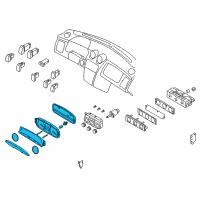 OEM Hyundai Tiburon Cluster Assembly-Instrument(Mph) Diagram - 94001-2C030
