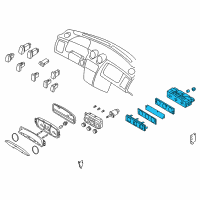 OEM 2008 Hyundai Tiburon Unit Assembly-Multi Gauge Diagram - 94320-2C300