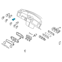 OEM 2005 Hyundai Tiburon Switch Assembly-Hazard Diagram - 93790-2C000