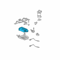 OEM 2003 Acura MDX Canister Assembly Diagram - 17300-S3V-A51